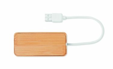Logotrade ärikingituse foto: Bambusest USB 3 pordiga jaotur