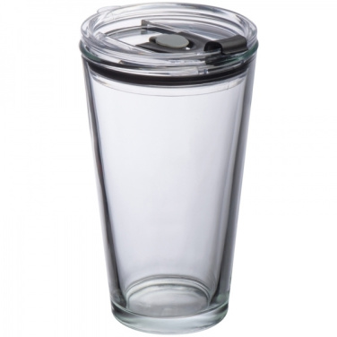 Logotrade ärikingi foto: Kaanega klaasist kruus WATTENSCHEID 400 ml