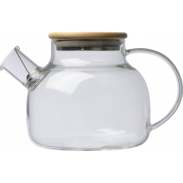 Logo trade ärikingituse pilt: Bambusest kaanega klaaskann FRANKFURT 1000ml