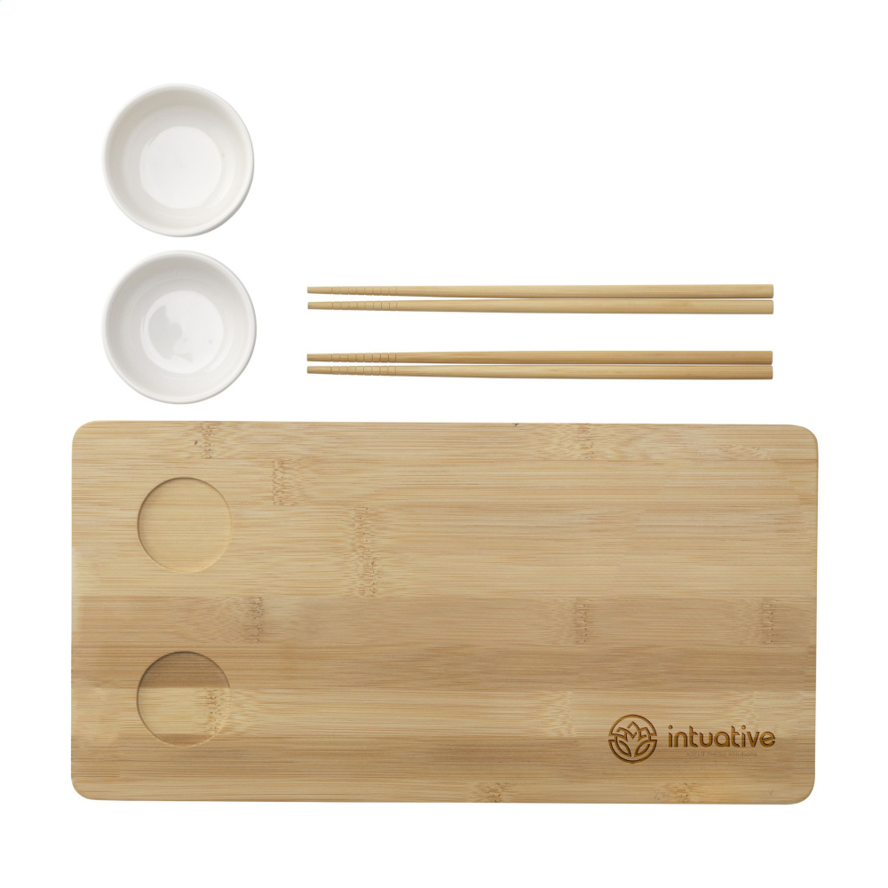 Logo trade firmakingitused foto: Temaki Bamboo Sushi Tray kinkekomplekt