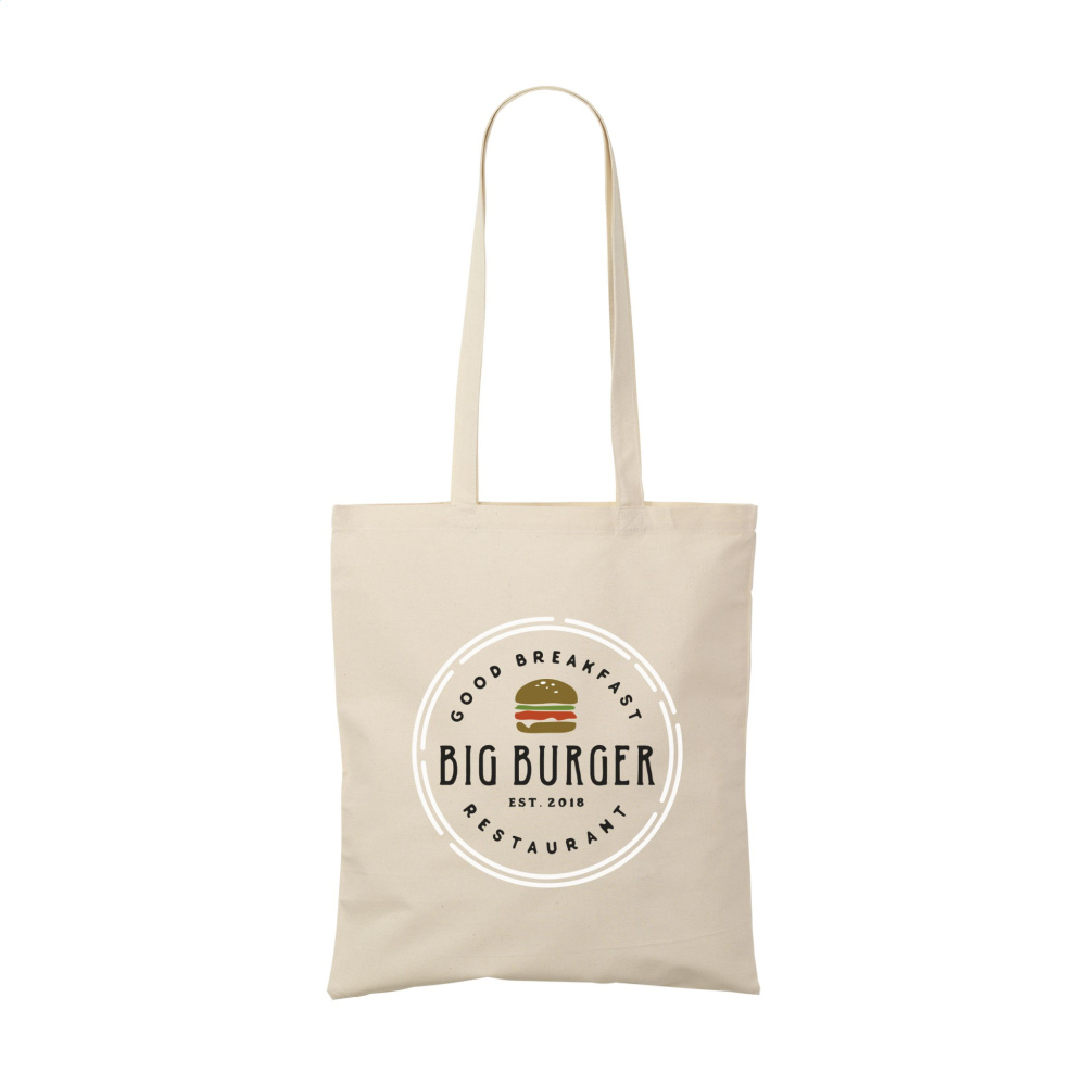 Logo trade reklaamtoote pilt: ShoppyBag (180 g/m²) pikkade sangadega puuvillane kott