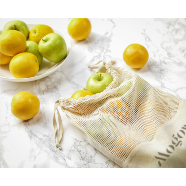 Logotrade meene foto: Natura Organic GOTS võrgust puuviljakott (120 g/m²)