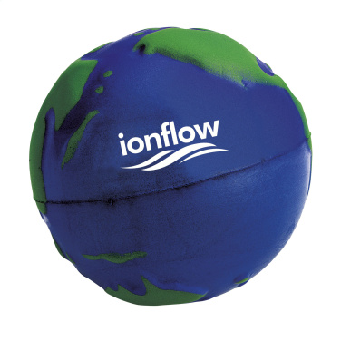 Logo trade reklaamkingituse pilt: StressGlobe Ø 6,5 cm stressipall