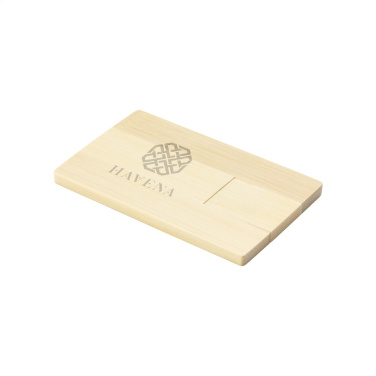 Logotrade firmakingid pilt: Krediitkaardikujuline mälupulk bambusest 64 GB