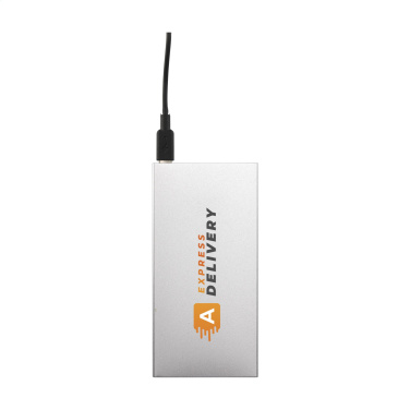 Logo trade reklaamtooted foto: Tecco GRS Recycled Alu Powerbank 5000 välislaadija