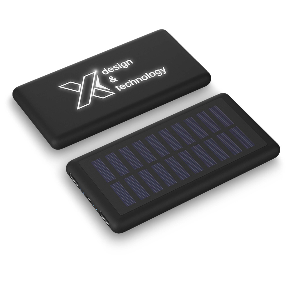 Logo trade ärikingitused foto: SCX.design P30 8000 mAh valgustusega päikesepatareiga akupank