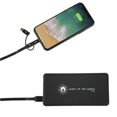 Logotrade meene foto: SCX.design P30 8000 mAh valgustusega päikesepatareiga akupank