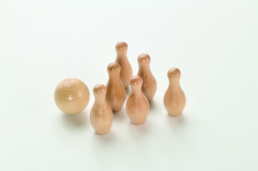 Logo trade ärikingid foto: BOLITO mini männipuidust keeglikomplekt