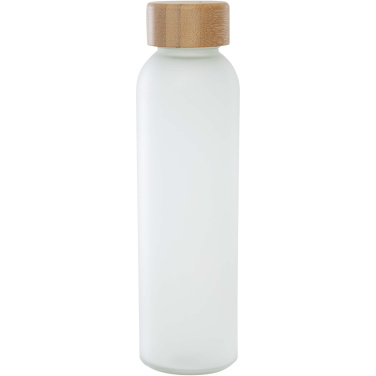 Logotrade reklaamtooted pilt: Lume 500 ml matt klaaspudel bambusest korgiga