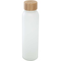 Lume 500 ml matt klaaspudel bambusest korgiga, Valge