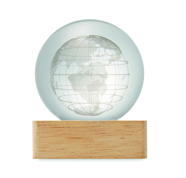 Logo trade firmakingid foto: LED-klaasist kera Globe