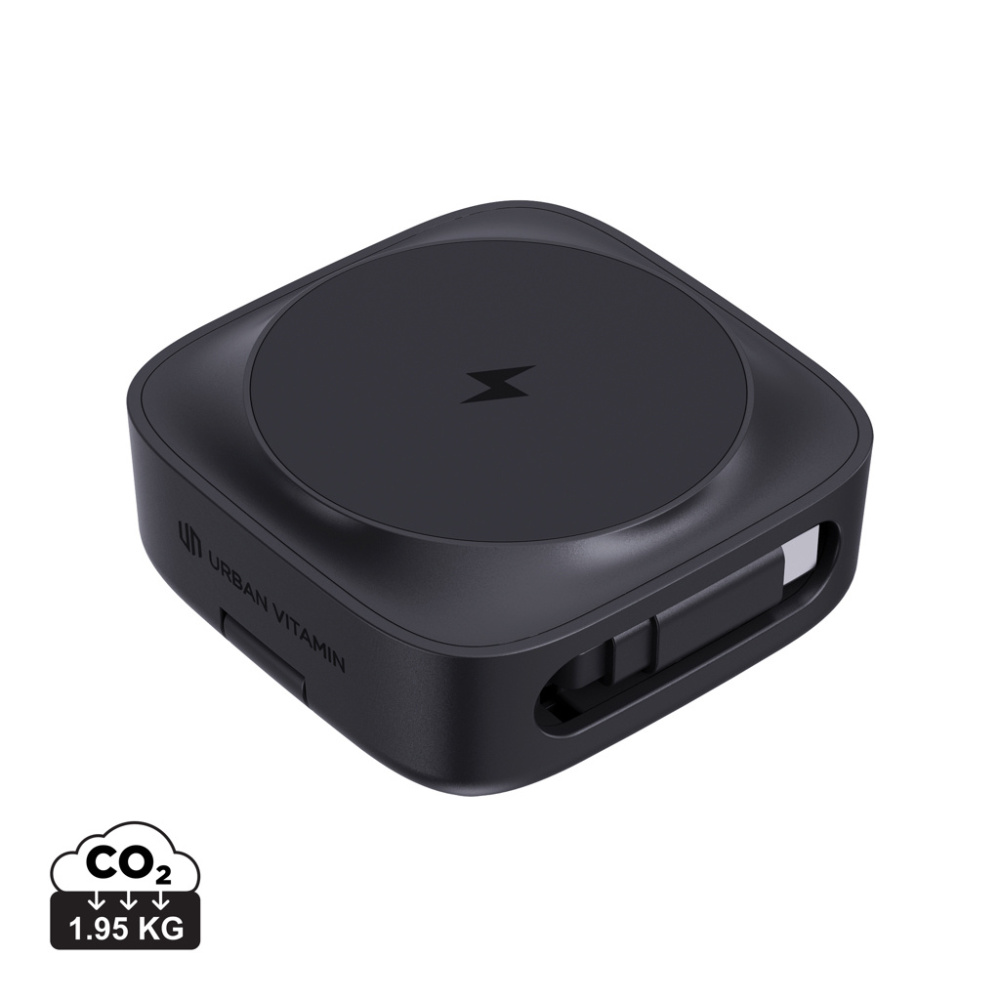 Logotrade reklaamkingitused pilt: Urban Vitamin Goleta 2-in-1 15W magnetiline juhtmevaba laadija