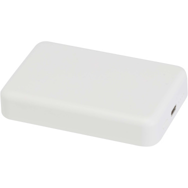 Logo trade reklaamkingituse pilt: Acrab 10 000 mAh 15W magnetiline juhtmevaba varupank 20W PD-ga - valmistatud taaskasutatud plastist
