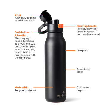 Logotrade reklaamkingid pilt: Nordic Drift Trail RCS ühe seinaga veepudel 750ml