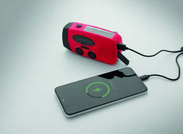 Logo trade firmakingituse pilt: Kaasaskantav SOS raadio LED-taskulampiga ONDA