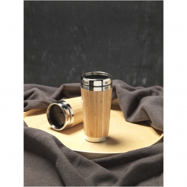 Logotrade mainoslahjat kuva: Bambupintainen Bambus-juomamuki, 450 ml