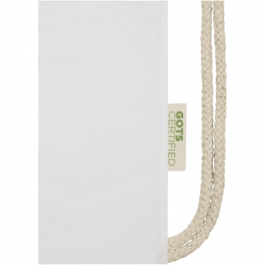 Logotrade mainostuote tuotekuva: Orissa 100 g/m² organic cotton drawstring bag 5L