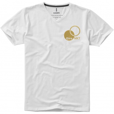 Logotrade mainoslahjat ja liikelahjat tuotekuva: Kawartha short sleeve men's organic V-neck t-shirt