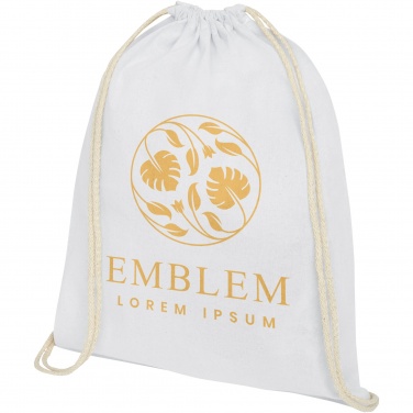 Logotrade liikelahja tuotekuva: Oregon-puuvillareppu kiristysnyörillä, 140 g/m² 5L