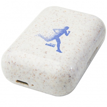 Logo trade mainoslahja kuva: Nantai vehnänolki True Wireless nappikuulokkeet