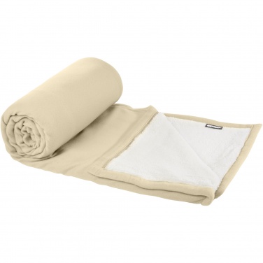Logotrade mainostuote tuotekuva: Marigold GRS-sertifioitu RPET paksu fleece- ja sherpapeitto