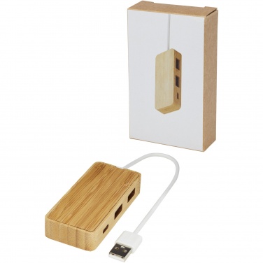 Logo trade liikelahjat tuotekuva: Tapas USB-hubi bambusta
