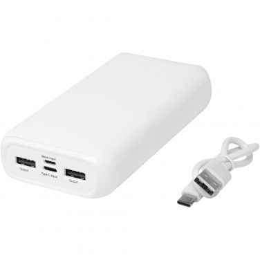 Logo trade mainostuote kuva: Electro 20 000 mAh:n varavirtalähde kierrätetystä muovista 