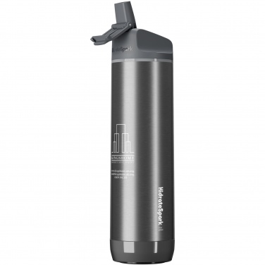 Logo trade liikelahjat mainoslahjat kuva: HidrateSpark® PRO 620 ml:n tyhjiöeristetty ruostumattomasta teräksestä valmistettu älykäs vesipullo