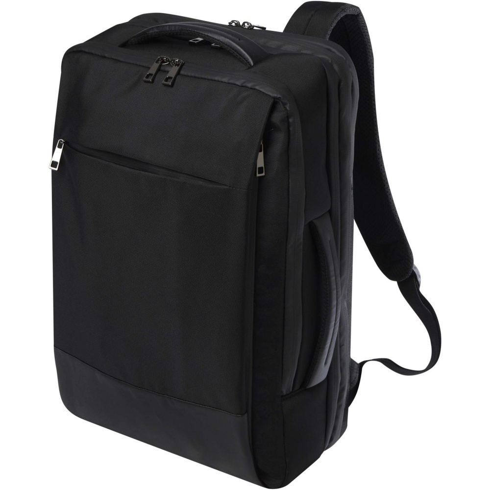 Logotrade mainoslahjat ja liikelahjat tuotekuva: Expedition Pro 17 tuuman GRS-kierrätetystä materiaalista valmistettu laajennettava reppu kannettavalle, 35 l