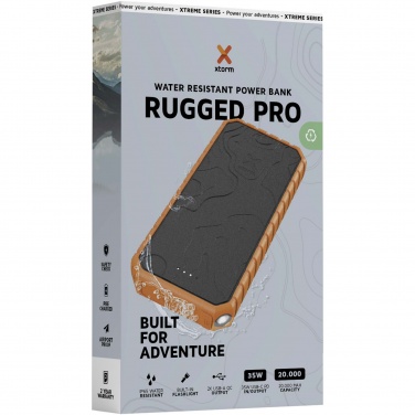Logo trade mainoslahja kuva: Xtorm XR202 Xtreme 20 000 mAh 35 W QC3.0 vedenpitävä ja kestävä varavirtalähde taskulampulla