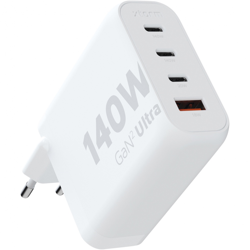 Logo trade liikelahja mainoslahja tuotekuva: Xtorm XEC140 GaN²Ultra 140 W -seinälaturi