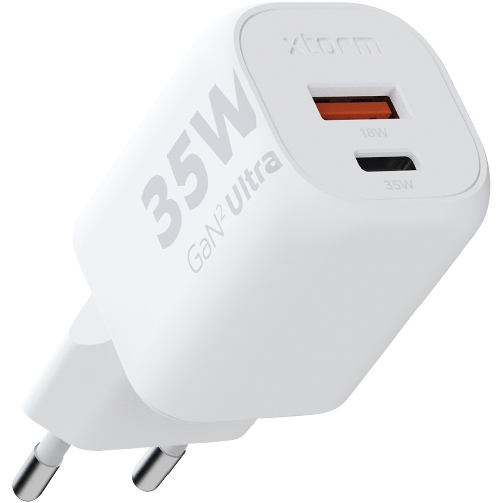 Logo trade mainoslahja kuva: Xtorm XEC035 GaN²Ultra 35 W seinälaturi