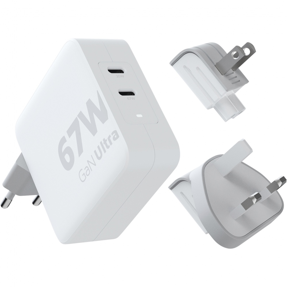 Logotrade mainoslahjat ja liikelahjat tuotekuva: Xtorm XVC2067 GaNUltra 67 W matkalaturi 100 W USB-C PD -kaapelilla