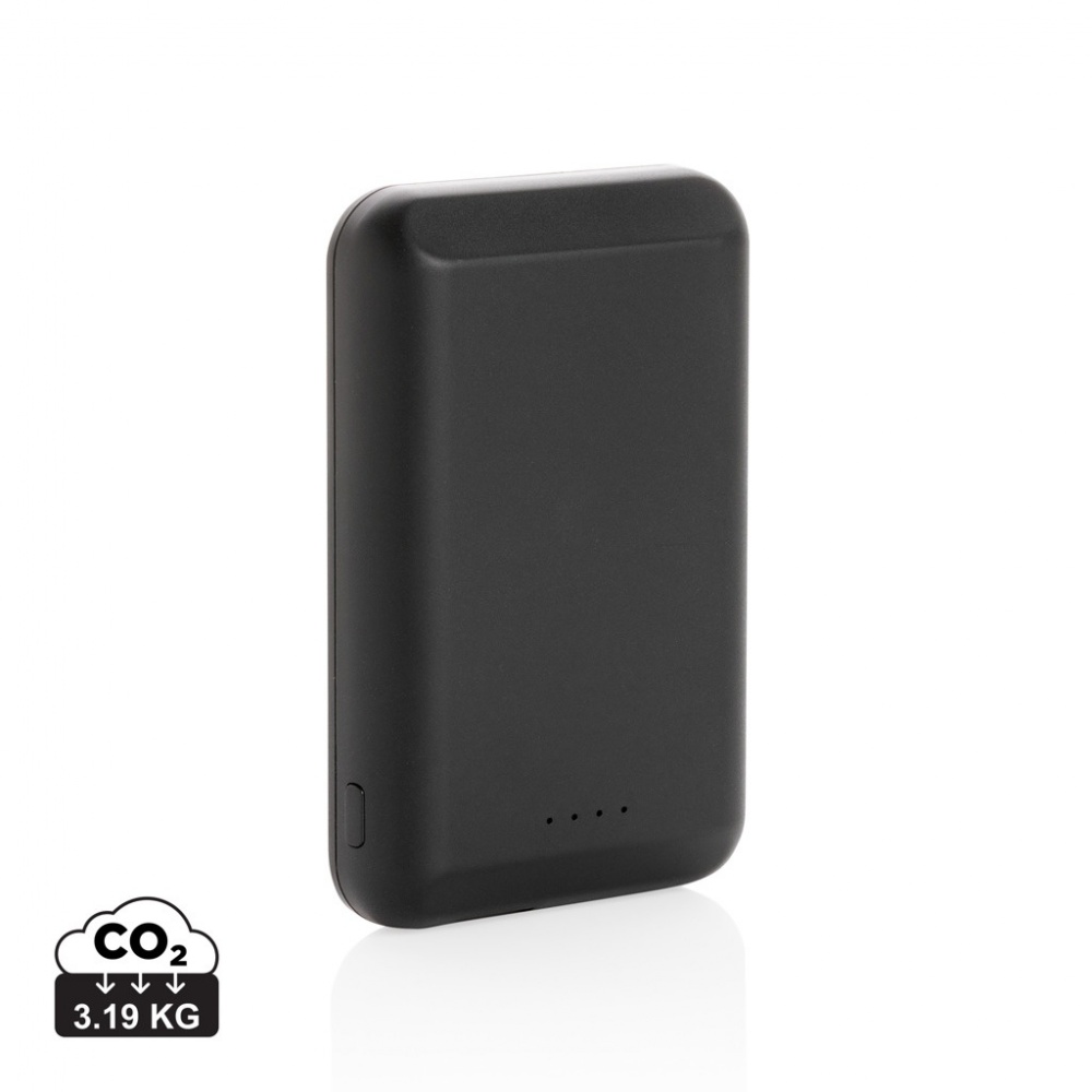 Logo trade mainoslahja kuva: Magneettinen 5000mAh 5W langaton virtapankki