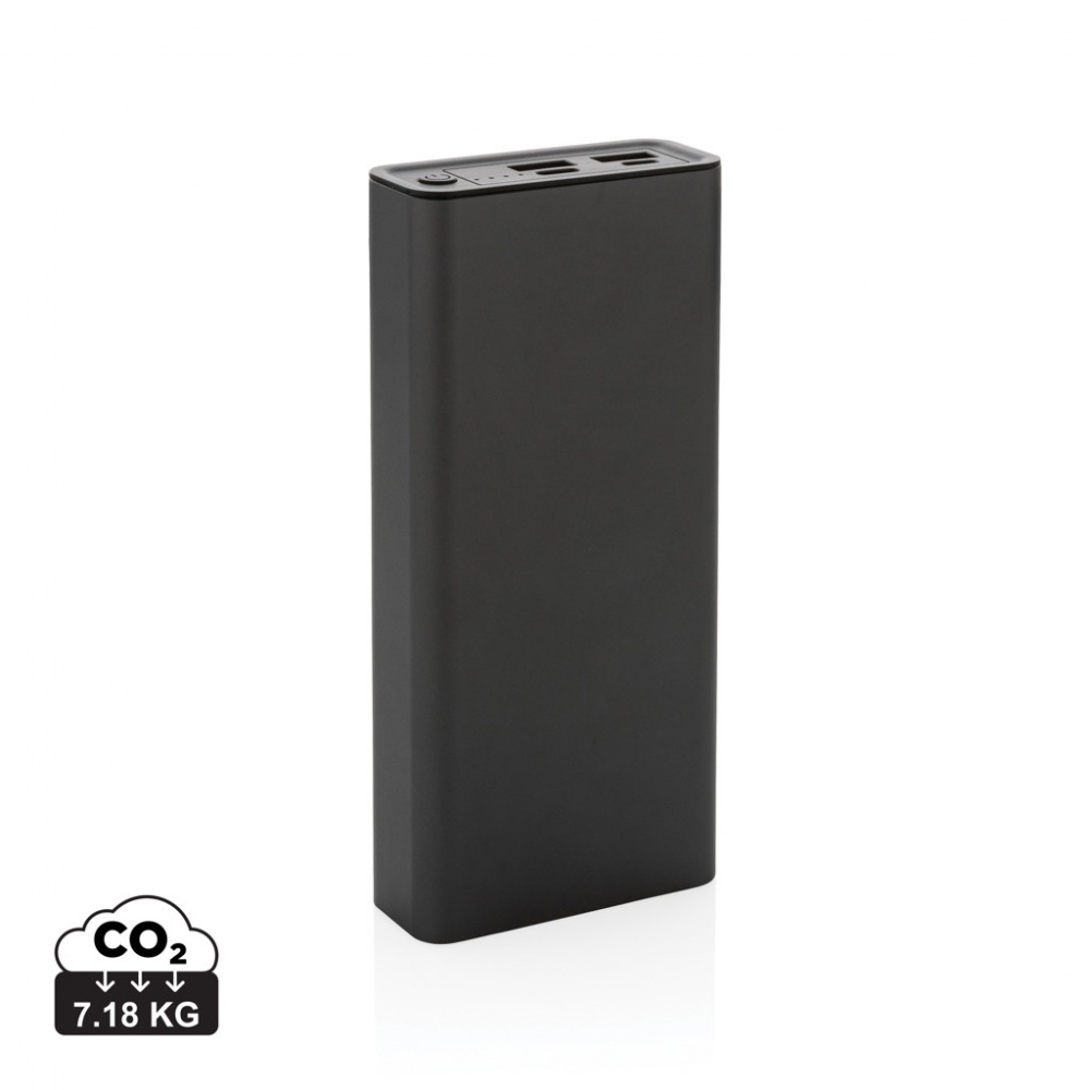 Logotrade mainoslahja ja liikelahja kuva: Terra RCS alumiininen 20w 20000mAh varavirtalähde