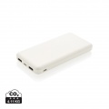 Huippukompakti taskuvaravirtalähde 10 000 mAh, valkoinen