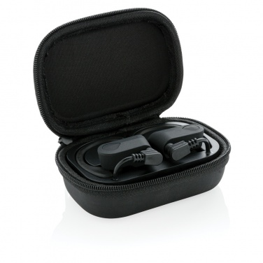 Logotrade mainostuotet kuva: TWS urheilukuulokkeet latauskotelossa