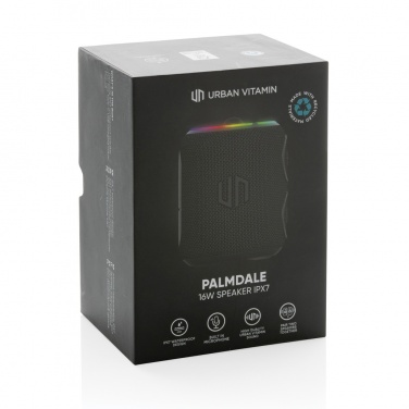 Logo trade liikelahjat tuotekuva: Urban Vitamin Palmdale 16W kaiutin IPX7 RCS muovista