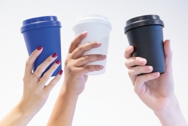 Logotrade liikelahja tuotekuva: Uudelleenkäytettävä kaksiseinäinen kahvikuppi 300 ml