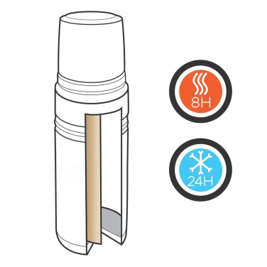 Logotrade liikelahja tuotekuva: Kuparinen Swiss Peak Elite -termospullo - 1 l