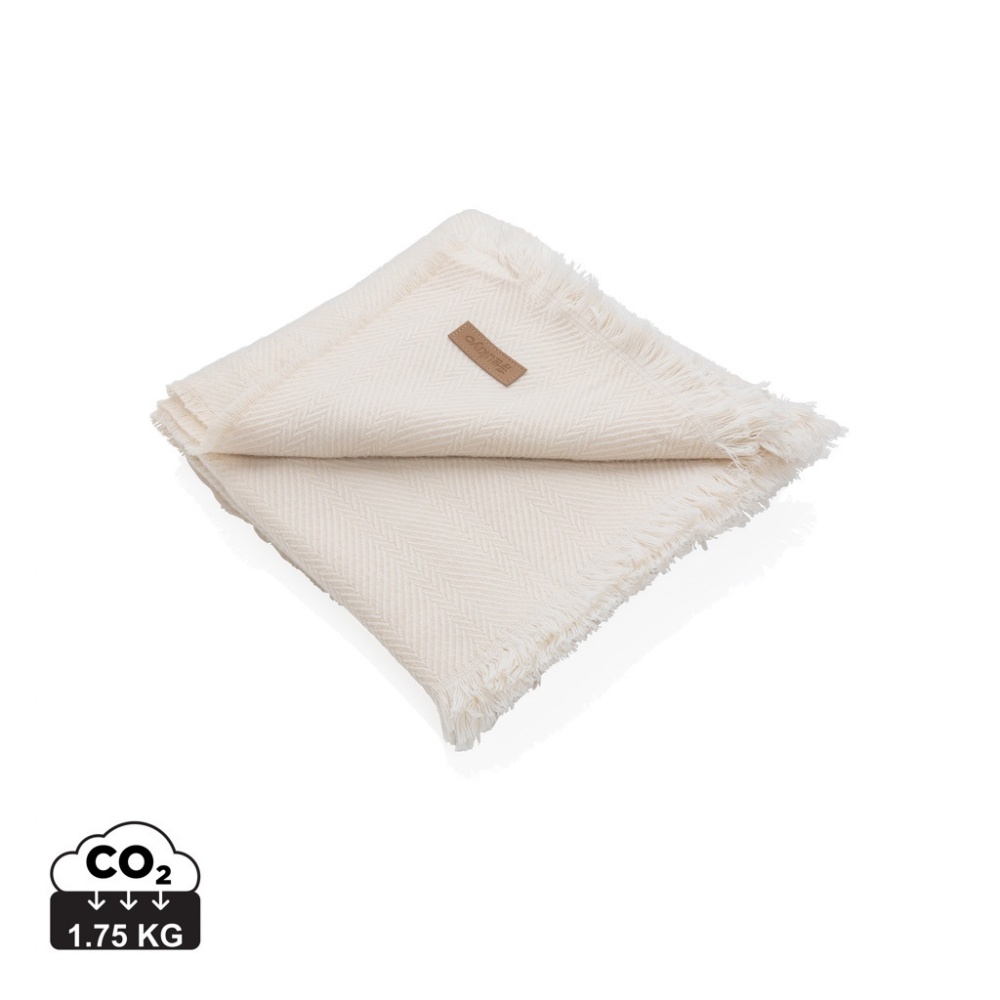 Logotrade mainoslahja tuotekuva: Ukiyo Aware™  Polylana® kudottu viltti 130x150cm