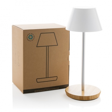 Logotrade mainoslahja tuotekuva: Pure Glow USB-ladattava pöytälamppu RCS muovista