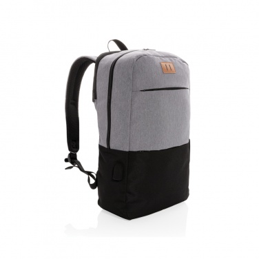 Logotrade mainoslahjat kuva: Moderni PVC-vapaa 15,6"" USB & RFID -laptopreppu
