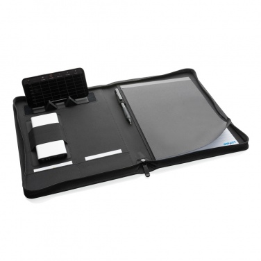 Logo trade mainoslahja ja liikelahja tuotekuva: Impact Aware™ deluxe 300D tech portfolio vetoketjulla