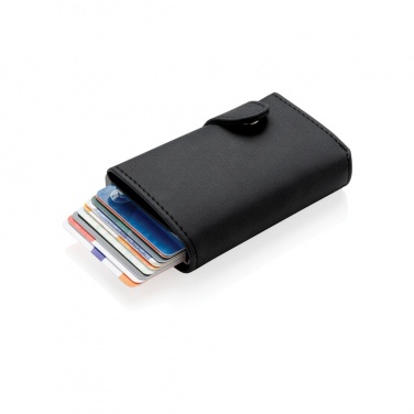 Logotrade mainostuote tuotekuva: Alumiininen RFID-korttitasku ja PU-lompakko
