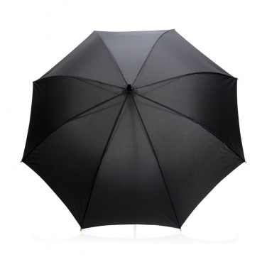 Logotrade liikelahja mainoslahja kuva: 23" Impact AWARE™ RPET 190T auto-open bambusateenvarjo