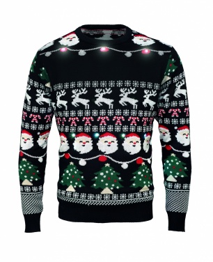 Logo trade liikelahja mainoslahja tuotekuva: Joulu LED villapaita L/XL
