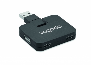 Logotrade liikelahja tuotekuva: 4-porttinen USB-keskitin