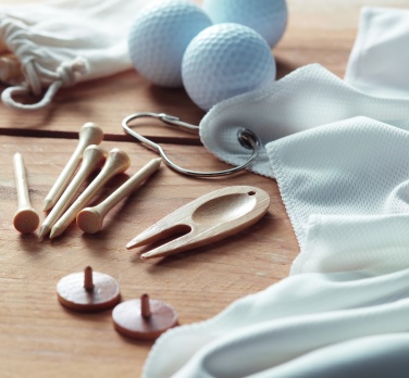 Logotrade mainoslahja tuotekuva: Bambu golfsetti
