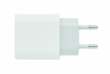 Logotrade liikelahjat mainoslahjat tuotekuva: USB-laturi EU-pistokeella